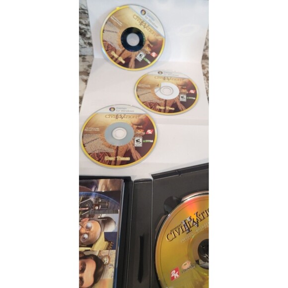 Civilization IV 4 GOLD Edition with Manual & Instruction Poster Sid Meier TESTED - Picture 6 of 12